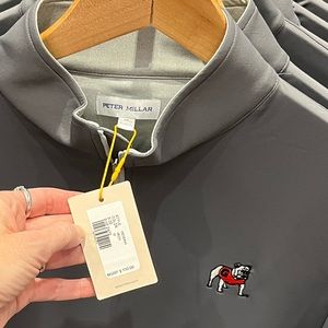 grey youth medium Peter Millar georgia zip up